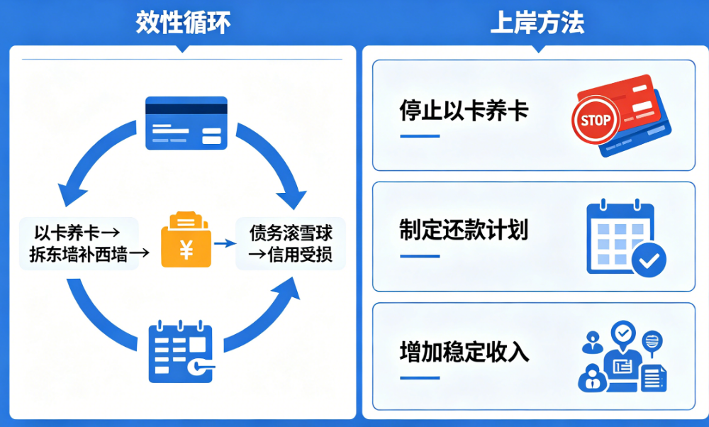 信用卡“以卡养卡”陷入恶性循环？普通人彻底上岸的三个有效方法！